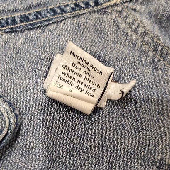 90's Vintage cargo grunge Denim Overalls by Calvin Klein - Picture 6 of 9